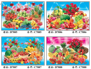 全開特全西餐水果系列紙畫-墻畫B-C7785-119